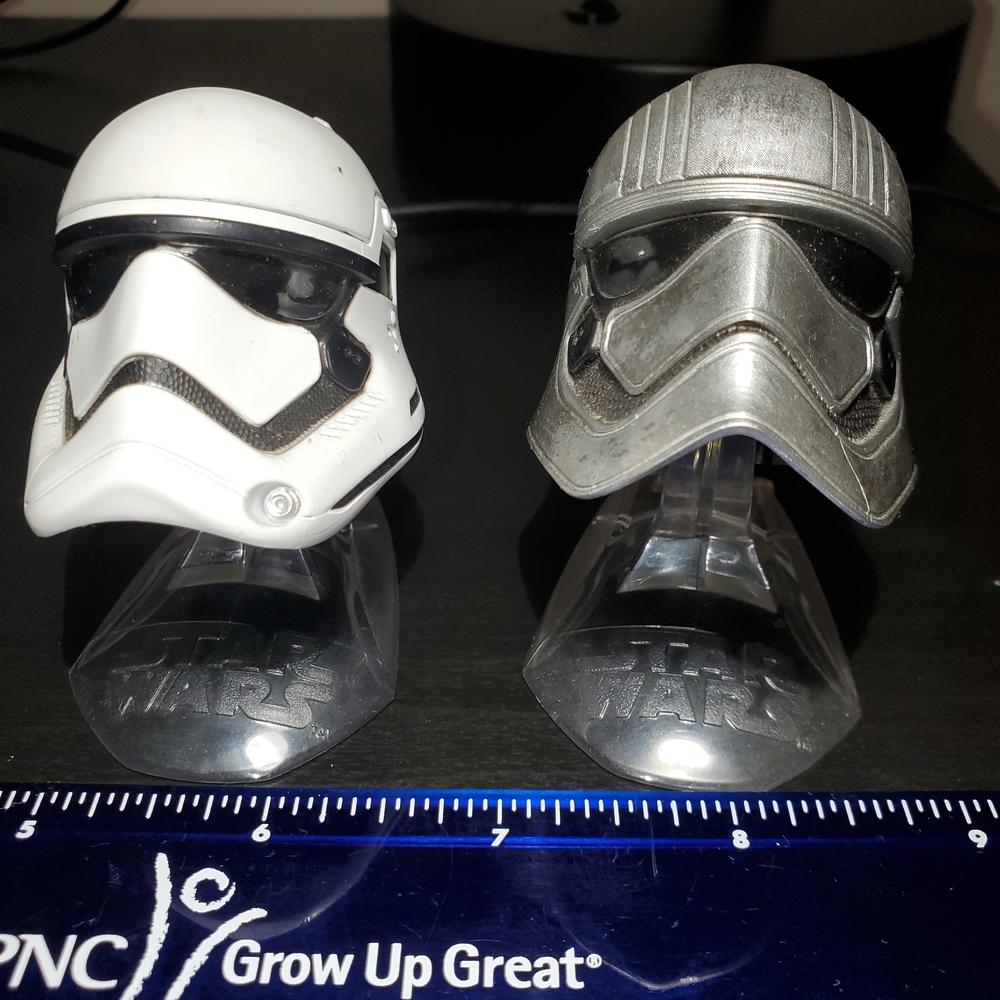 Titanium Black Series SW Star Wars CAPTAIN PHASMA & STORMTROOPER 02 Mini Helmets